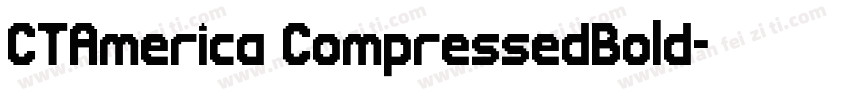 CTAmerica CompressedBold字体转换